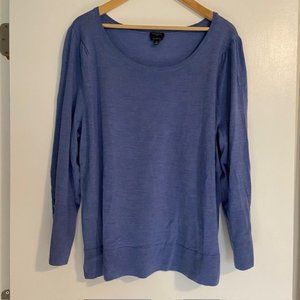 NWOT Talbots Periwinkle Long-Sleeved Plus Sized Sweater